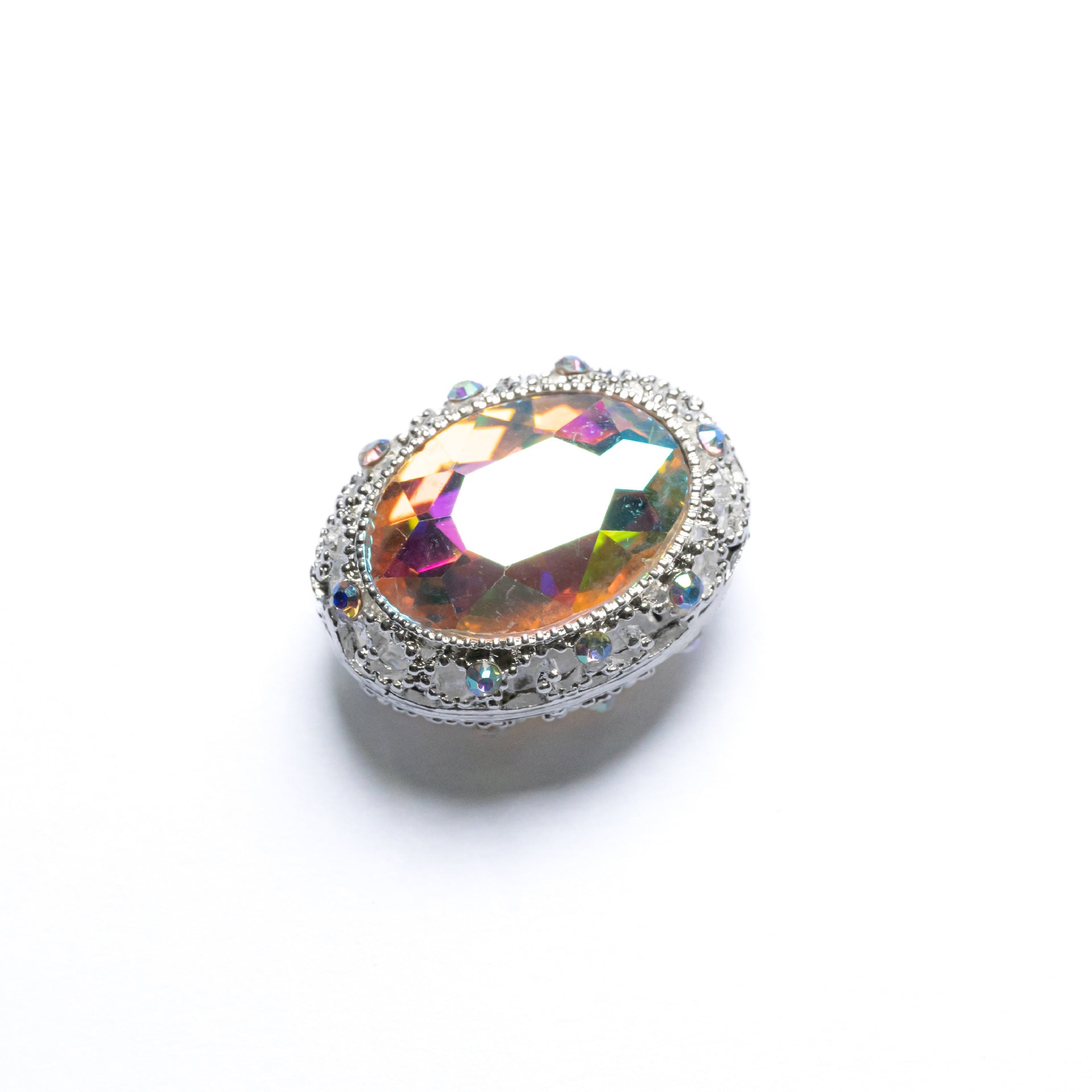 Wholesale 20pcs Alloy Crystal Western Princess Series Straight Hole Multi-color Optional Aperture 2.0mm Diy Mobile Phone Chain Bag Chain Pen